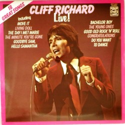 Пластинка Cliff Richard Live. 18 great songs